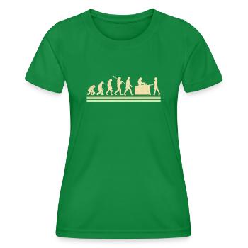 Évolution de la caisse - T-shirt sport Femme - vert - Devant - AI Model Female 172 dark (172cm)
