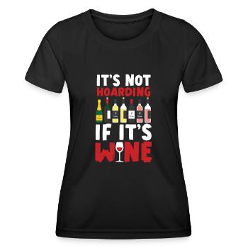 Sommelier Wine Drinking Tasting - Frauen Funktions-T-Shirt - Schwarz - Vorne - AI Model Female 172 light (172cm)