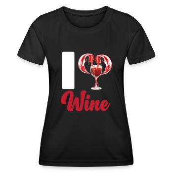 Sommelier Wine Drinking Tasting - Frauen Funktions-T-Shirt - Schwarz - Vorne - AI Model Female 172 light (172cm)