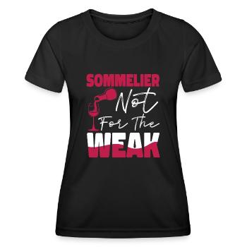 Sommelier Wine Drinking Tasting - Frauen Funktions-T-Shirt - Schwarz - Vorne - AI Model Female 172 light (172cm)
