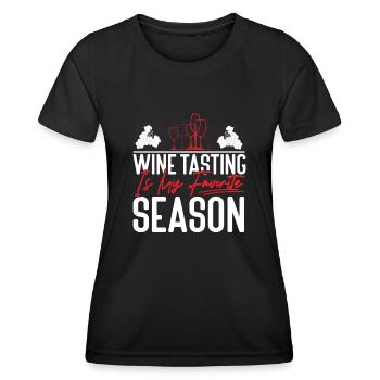 Sommelier Wine Drinking Tasting - Frauen Funktions-T-Shirt - Schwarz - Vorne - AI Model Female 172 light (172cm)