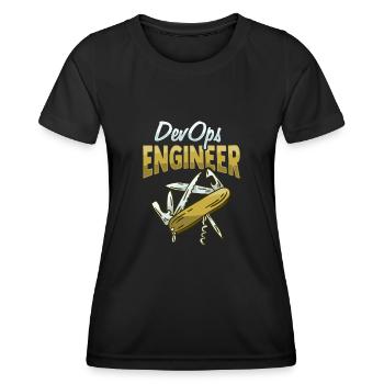 Sys-Admin Developer Devops Engineer - Women's Functional T-Shirt - black - Front - AI Model Female 172 light (172cm)