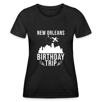 New Orleans Birthday Trip New Orleans - Women's Functional T-Shirt - black - Front - AI Model Female 172 light (172cm)