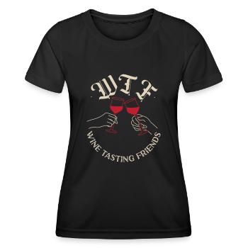 Sommelier Wine Drinking Tasting - Frauen Funktions-T-Shirt - Schwarz - Vorne - AI Model Female 172 light (172cm)