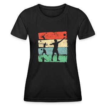 Beach-volley - T-shirt sport Femme - noir - Devant - AI Model Female 172 light (172cm)