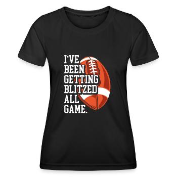 The whole game to be flashed - Women's Functional T-Shirt - black - Front - AI Model Female 172 light (172cm)