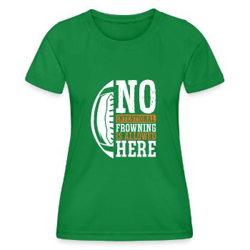 Pas de froncement de sourcils intentionnel - T-shirt sport Femme - vert - Devant - AI Model Female 172 dark (172cm)