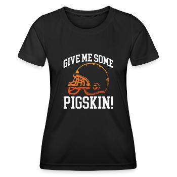 Gib Mir Einen American football helm - Frauen Funktions-T-Shirt - Schwarz - Vorne - AI Model Female 172 light (172cm)