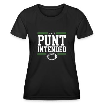 Punt Intended football - Women's Functional T-Shirt - black - Front - AI Model Female 172 light (172cm)
