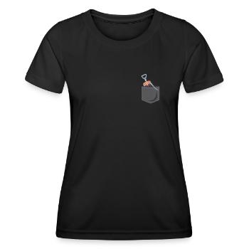 Sommelier Wine Drinking Tasting - Women's Functional T-Shirt - black - Front - AI Model Female 172 light (172cm)