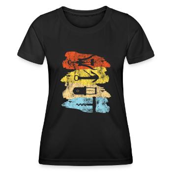 Sommelier Wine Drinking Tasting - Frauen Funktions-T-Shirt - Schwarz - Vorne - AI Model Female 172 light (172cm)