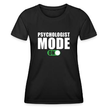 Psychologen Modus an - Frauen Funktions-T-Shirt - Schwarz - Vorne - AI Model Female 172 light (172cm)