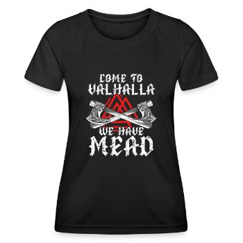 Kommen Sie Zu Uns, Wir Haben Met - Frauen Funktions-T-Shirt - Schwarz - Vorne - AI Model Female 172 light (172cm)