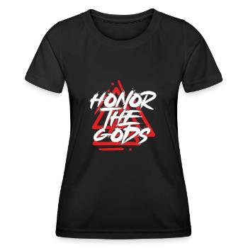Ehre Die Wikingergötter - Frauen Funktions-T-Shirt - Schwarz - Vorne - AI Model Female 172 light (172cm)