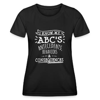 Behavioral Analyst Therapist Psychologist - Women's Functional T-Shirt - black - Front - AI Model Female 172 light (172cm)