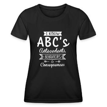Behavioral Analyst Therapist Psychologist - Women's Functional T-Shirt - black - Front - AI Model Female 172 light (172cm)