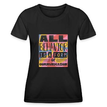ABA -Therapeut, ABA -Therapie, Therapeut, SPEd - Frauen Funktions-T-Shirt - Schwarz - Vorne - AI Model Female 172 light (172cm)