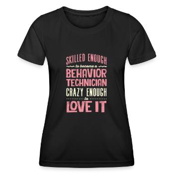 ABA -Therapeut, ABA -Therapie, Therapeut, SPEd - Frauen Funktions-T-Shirt - Schwarz - Vorne - AI Model Female 172 light (172cm)