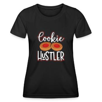 Cool Cookie hustler - Women's Functional T-Shirt - black - Front - AI Model Female 172 light (172cm)