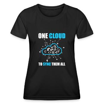 Cloud Administrator Cloud Devops - Women's Functional T-Shirt - black - Front - AI Model Female 172 light (172cm)