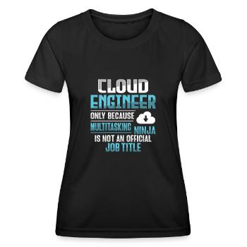 Cloud Administrator Cloud Devops - Women's Functional T-Shirt - black - Front - AI Model Female 172 light (172cm)