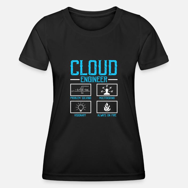 Cloud-Administrator Cloud-Devops - Frauen Funktions-T-Shirt - Schwarz