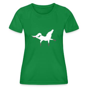Dressur Reiten Reiten Reiter Reiten - Frauen Funktions-T-Shirt - Kelly Green - Vorne - AI Model Female 172 dark (172cm)