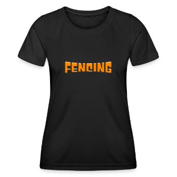 Escrime - T-shirt sport Femme - noir - Devant - AI Model Female 172 light (172cm)