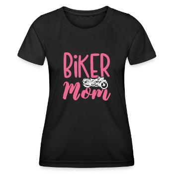 Biker mama - Frauen Funktions-T-Shirt - Schwarz - Vorne - AI Model Female 172 light (172cm)