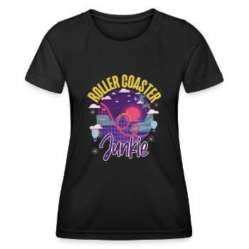Roller Coaster Roller Coaster - Women's Functional T-Shirt - black - Front - AI Model Female 172 light (172cm)