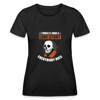 William Shakespeare - T-shirt sport Femme - noir - Devant - AI Model Female 172 light (172cm)