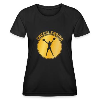 cheerleading - T-shirt sport Femme - noir - Devant - AI Model Female 172 light (172cm)