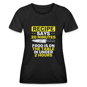 Recipe says wrong - Women's Functional T-Shirt - black - Front - AI Model Female 172 light (172cm)