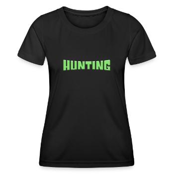Hunt - Women's Functional T-Shirt - black - Front - AI Model Female 172 light (172cm)