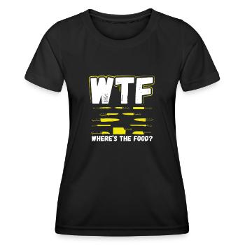 Wo Ist Das Essen - Frauen Funktions-T-Shirt - Schwarz - Vorne - AI Model Female 172 light (172cm)