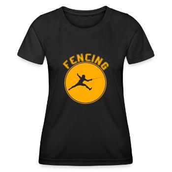 Escrime - T-shirt sport Femme - noir - Devant - AI Model Female 172 light (172cm)