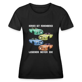 Sports Car PS Tuner - Legend - Women's Functional T-Shirt - black - Front - AI Model Female 172 light (172cm)
