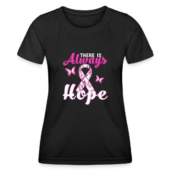 Immer Hoffnung - Frauen Funktions-T-Shirt - Schwarz - Vorne - AI Model Female 172 light (172cm)