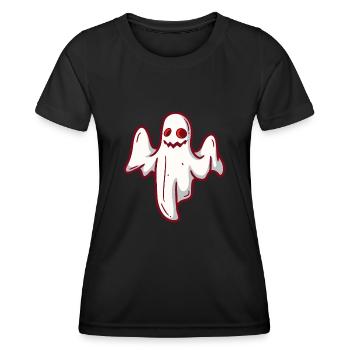 Geisterstunde Geist Halloween - Frauen Funktions-T-Shirt - Schwarz - Vorne - AI Model Female 172 light (172cm)