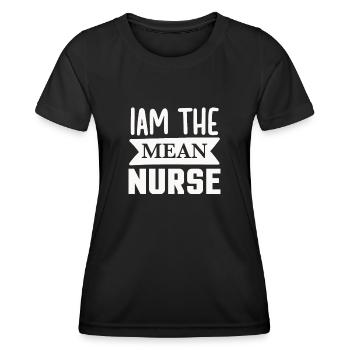 Ich bin die gemeine Krankenschwester - Frauen Funktions-T-Shirt - Schwarz - Vorne - AI Model Female 172 light (172cm)