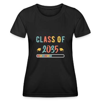 Class Of 2035 First Day Of School Grow With Me - Women's Functional T-Shirt - black - Front - AI Model Female 172 light (172cm)