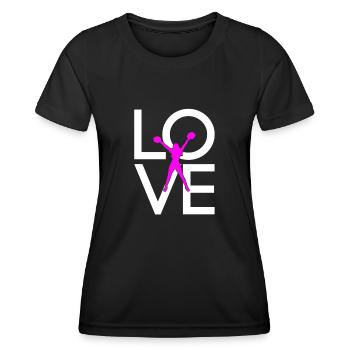 cheerleading - T-shirt sport Femme - noir - Devant - AI Model Female 172 light (172cm)