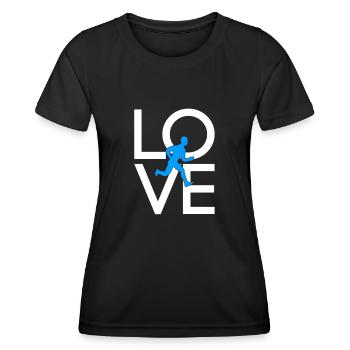 Faire du jogging - T-shirt sport Femme - noir - Devant - AI Model Female 172 light (172cm)
