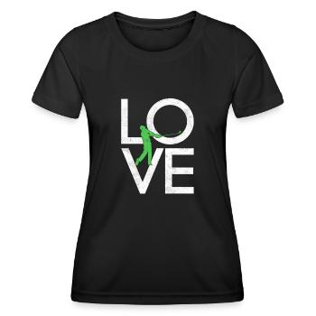 Golf - Frauen Funktions-T-Shirt - Schwarz - Vorne - AI Model Female 172 light (172cm)
