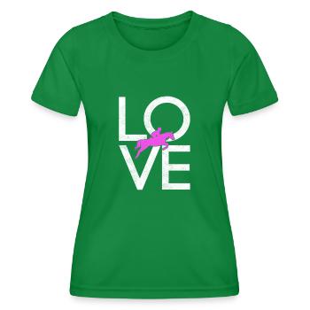 Équitation - T-shirt sport Femme - vert - Devant - AI Model Female 172 dark (172cm)