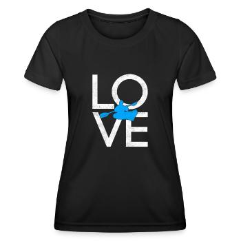 Kanu - Frauen Funktions-T-Shirt - Schwarz - Vorne - AI Model Female 172 light (172cm)