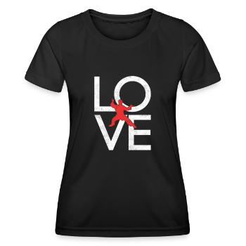Martial arts - Women's Functional T-Shirt - black - Front - AI Model Female 172 light (172cm)