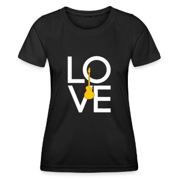Guitare électrique - T-shirt sport Femme - noir - Devant - AI Model Female 172 light (172cm)