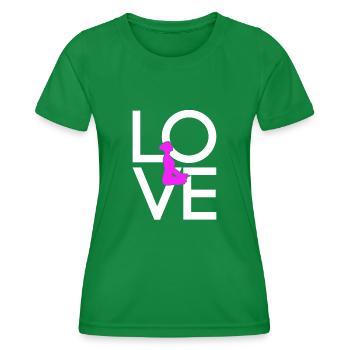 Yoga - T-shirt sport Femme - vert - Devant - AI Model Female 172 dark (172cm)
