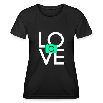 Fotografie - Frauen Funktions-T-Shirt - Schwarz - Vorne - AI Model Female 172 light (172cm)